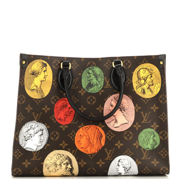 Louis Vuitton OnTheGo Tote Limited Edition Fornasetti Cameo Monogram Canvas MM