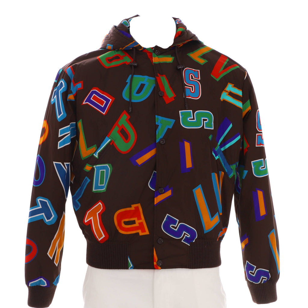 Louis Vuitton Men's LV x NBA Letters Hooded Blouson Jacket Printed
