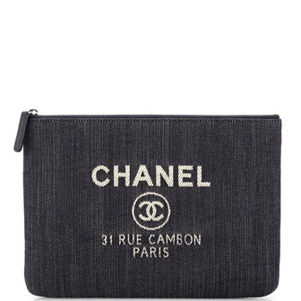 Chanel Deauville Pouch Denim Medium