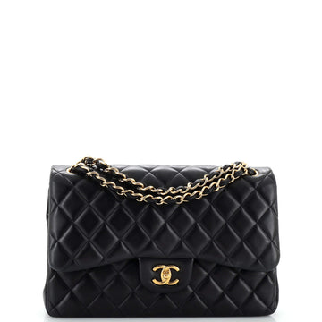 Chanel Classic Double Flap Bag Quilted Lambskin Jumbo