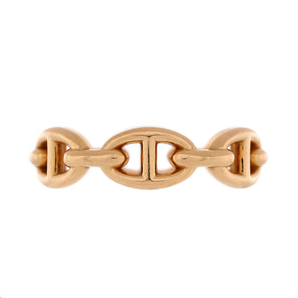 Hermes Chaine d'Ancre Enchainee Ring 18K Rose Gold Small