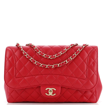 Chanel Mademoiselle Chic Flap Bag Quilted Lambskin Jumbo