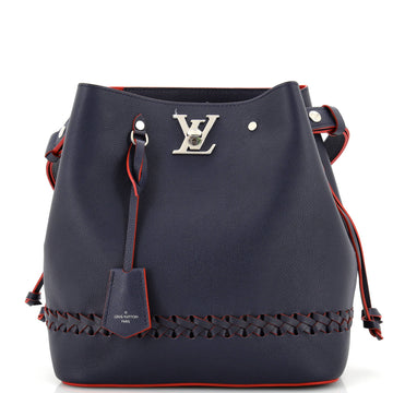 Louis Vuitton Lockme Bucket Bag Braided Leather