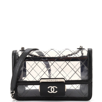 Chanel Beauty Lock Flap Bag Quilted PVC With Lambskin Mini
