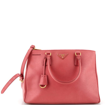 Prada Double Zip Lux Tote Saffiano Leather Large