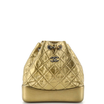 Chanel Gabrielle Backpack Quilted Aged Calfskin Small