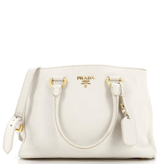 Prada Convertible Shopper Tote Vitello Daino Large