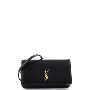 Saint Laurent Classic Monogram Phone Holder Shoulder Bag Leather