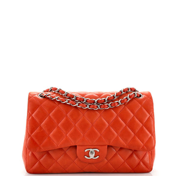 Chanel Classic Double Flap Bag Quilted Lambskin Jumbo
