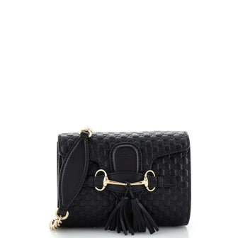 Gucci Emily Chain Flap Bag (Outlet) Microguccissima Leather Mini