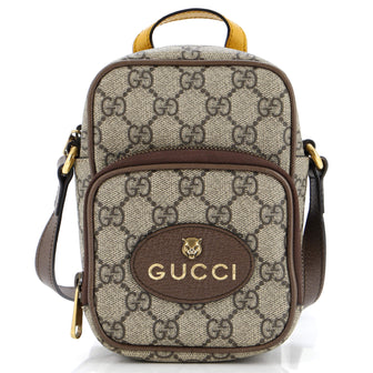 Gucci Neo Vintage Top Handle Crossbody Bag GG Coated Canvas Mini