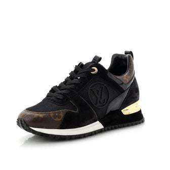 Louis Vuitton Women's Run Away Sneakers Mesh with Monogram Canvas and Suede