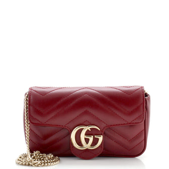 Gucci GG Marmont Flap Bag Matelasse Leather Super Mini