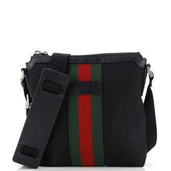 Gucci Web Messenger Bag Techno Canvas Small