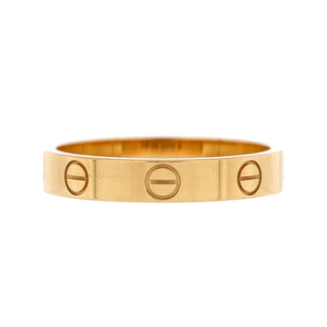 Cartier Love Wedding Band Ring 18K Yellow Gold