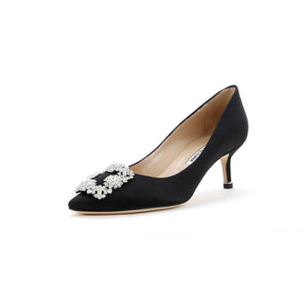 Manolo Blahnik Women's Hangisi Pumps Satin 70