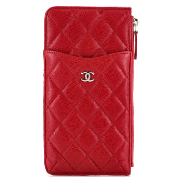 Chanel Classic Phone Case Pouch Quilted Caviar