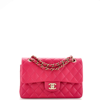 Chanel Classic Double Flap Bag Quilted Caviar Small