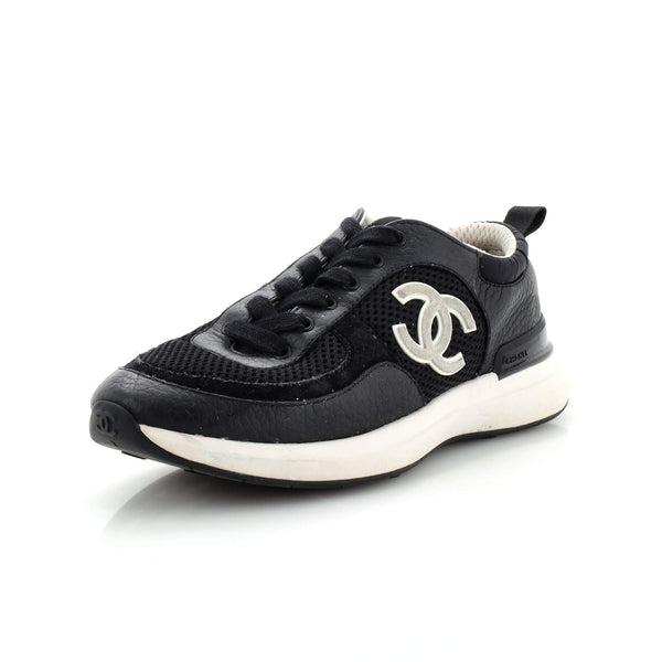 Chanel Women's CC Low-Top Sneakers Leather and Mesh 284316