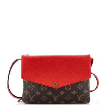 Louis Vuitton Twice Handbag Monogram Canvas