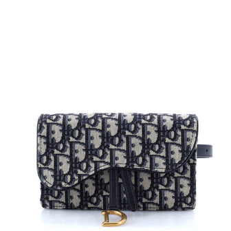 Christian Dior Saddle Rectangular Belt Bag Oblique Canvas