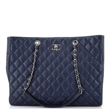 Chanel Classic CC Shopping Tote Quilted Calfskin Large