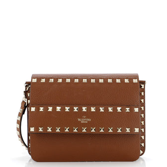 Valentino Garavani Rockstud Front Handle Flap Bag Leather Small