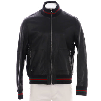 Gucci Men's Varsity Jacket Leather