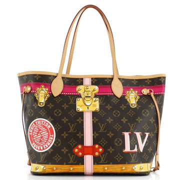Louis Vuitton Neverfull NM Tote Limited Edition Summer Trunks Monogram Canvas MM