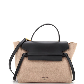 Celine Belt Bag Felt and Leather Mini