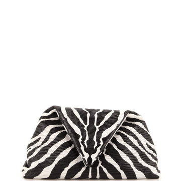 Bottega Veneta BV Trine Fold Clutch Printed Textured Leather
