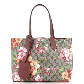 Gucci Reversible Tote Blooms GG Print Leather Small