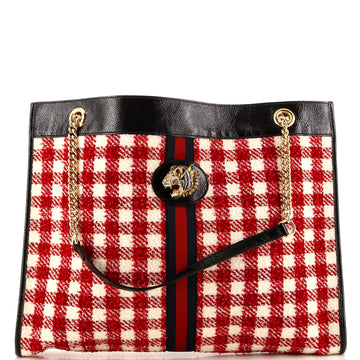 Gucci Rajah Chain Tote Tweed Large