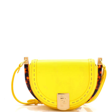 Fendi Moonlight Flap Bag Leather with Plexiglass Detail