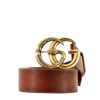 Gucci Snake Marmont Belt Leather Wide
