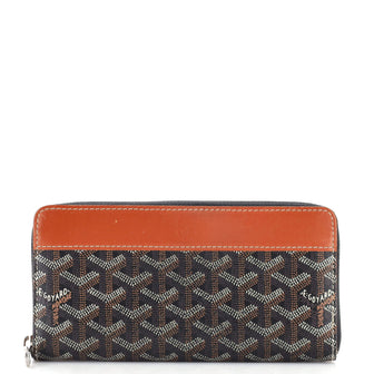 Goyard Matignon Zip Wallet Coated Canvas with Leather