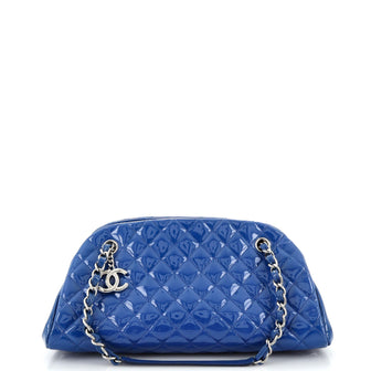Chanel Just Mademoiselle Bag Quilted Patent Medium