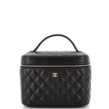 Chanel Classic Vanity Case Quilted Caviar Medium