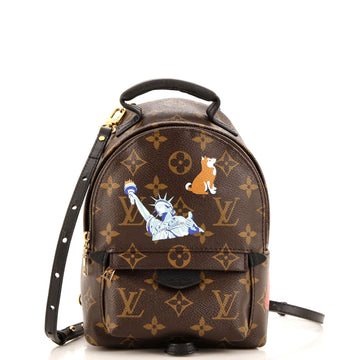 Louis Vuitton Palm Springs Backpack Limited Edition World Tour Monogram Canvas Mini