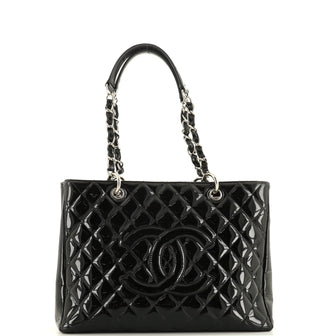 Chanel Grand Shopping Tote Quilted Patent