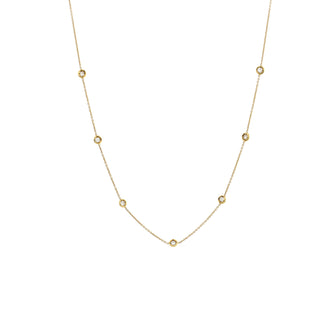 Roberto Coin 7 Diamond Stations Necklace 18K Yellow Gold with Diamonds