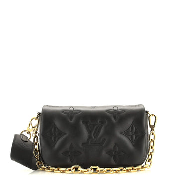 Louis Vuitton Wallet on Strap Bubblegram Leather