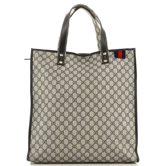 Gucci Web Loop Tote GG Coated Canvas Large