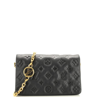 Louis Vuitton Coussin Pochette Monogram Embossed Lambskin