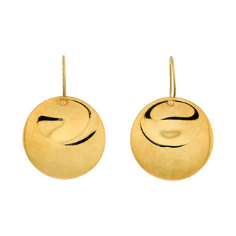 Tiffany & Co. Elsa Peretti Round Drop Earrings 18K Yellow Gold