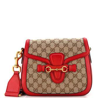 Gucci Lady Web Shoulder Bag GG Canvas Medium