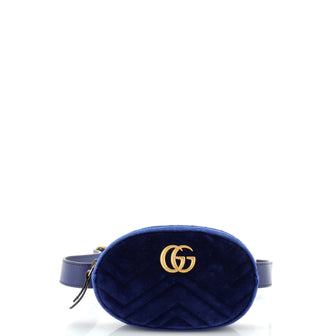 Gucci GG Marmont Belt Bag Matelasse Velvet