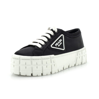 Prada Women's Double Wheel Platform Sneakers Nylon