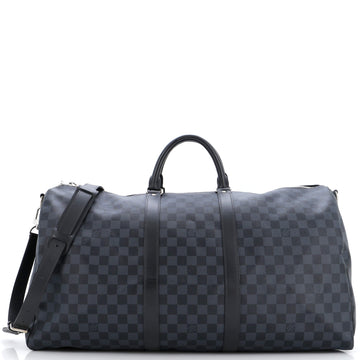 Louis Vuitton Keepall Bandouliere Bag Damier Cobalt 55