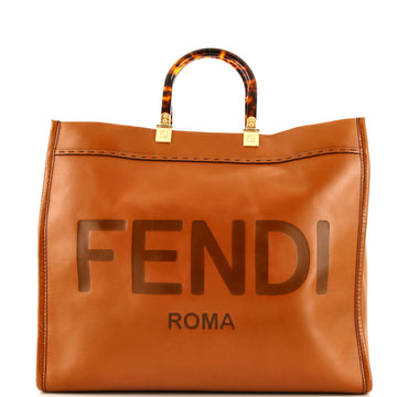 Fendi Sunshine Shopper Tote Leather Large